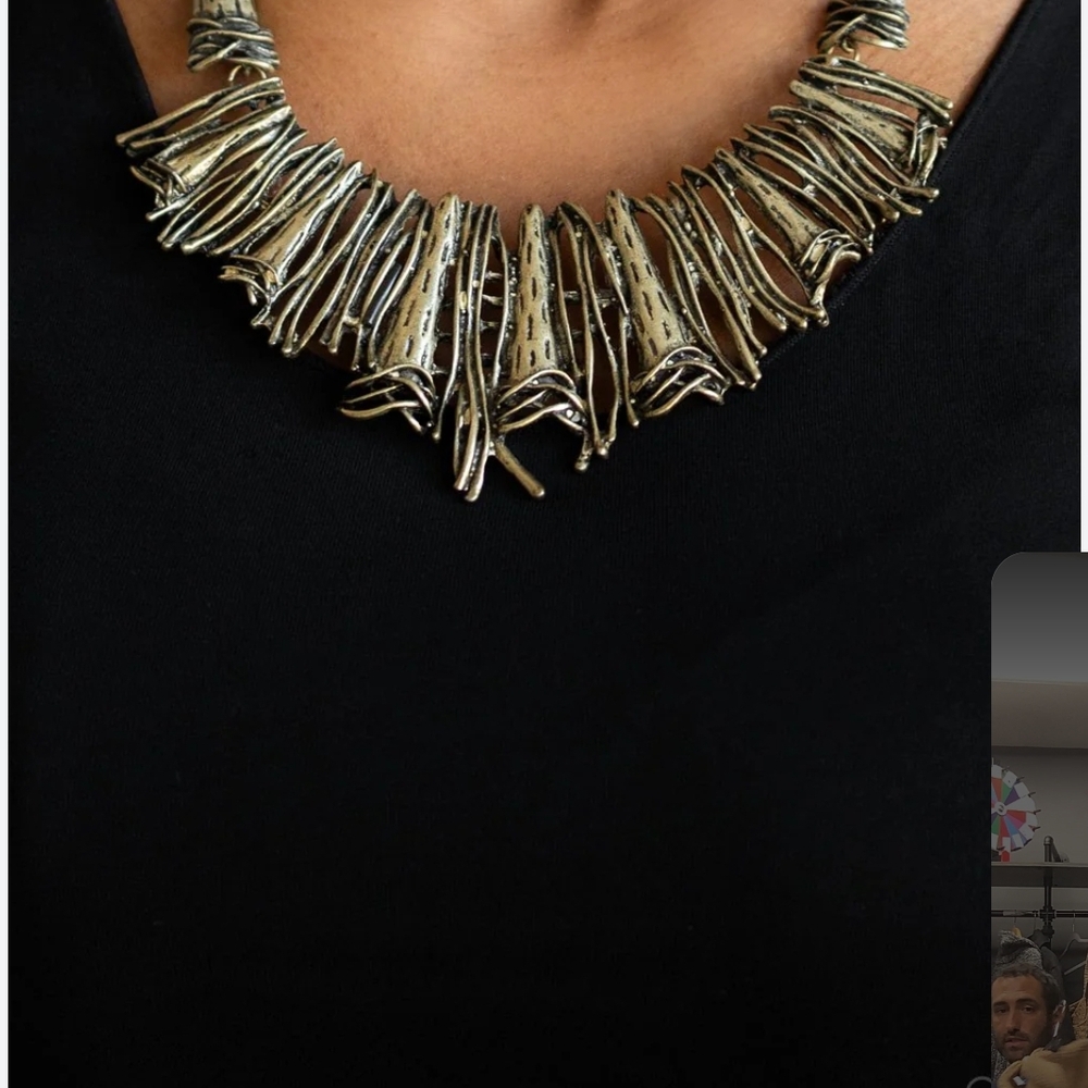 Unique Gold Statement Necklace
